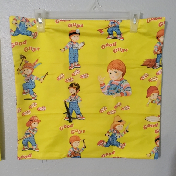 COPY - Child's Play Good Guy Doll Couch Pillow Case Set New Size 18X18 Inches. - Picture 5 of 9